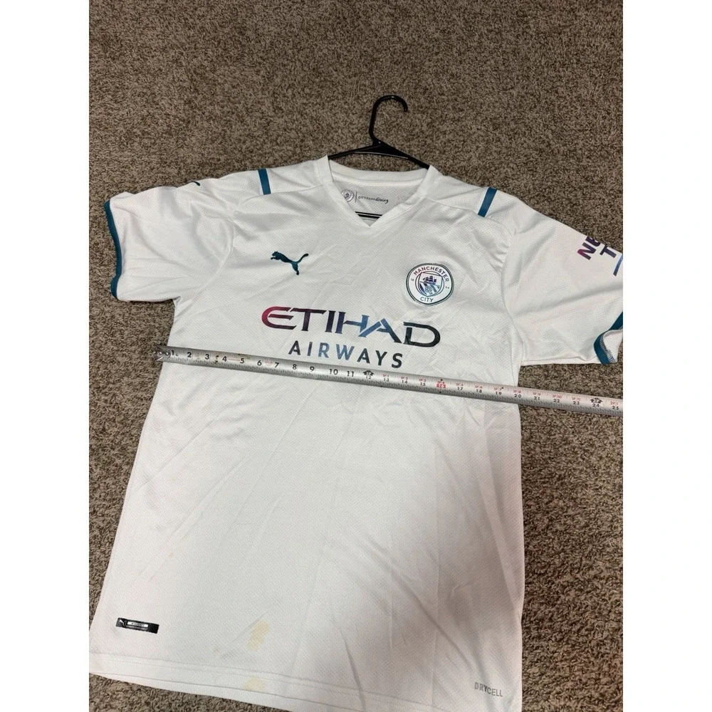 MANCHESTER CITY 2021 2022 #7 Sterling FOOTBALL SHIRT SOCCER JERSEY PUMA 2XL - Picture 12 of 13